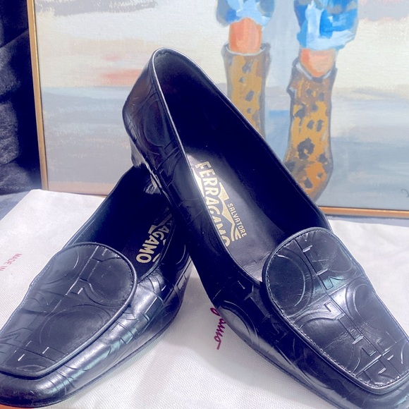 SALVATORE FERRAGAMO ๐๐ป๐ฅ๐ฅ VINTAGE SHOES - Picture 3 of 5